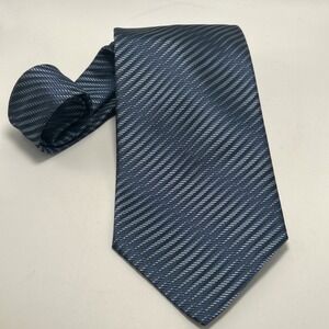 Emilio Romano Tie Men's Necktie 100% Silk Blue Made In Italy